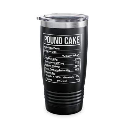 Funny Pound Cake Nutrition Facts Family Matching Christmas Costume Tumbler For Men Women