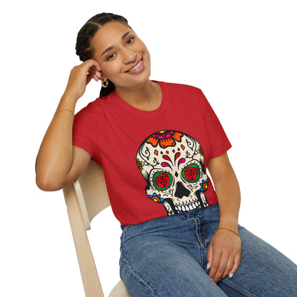 Sugar Skull Dia De Los Muertos Costume Halloween Day Of Dead T-Shirt