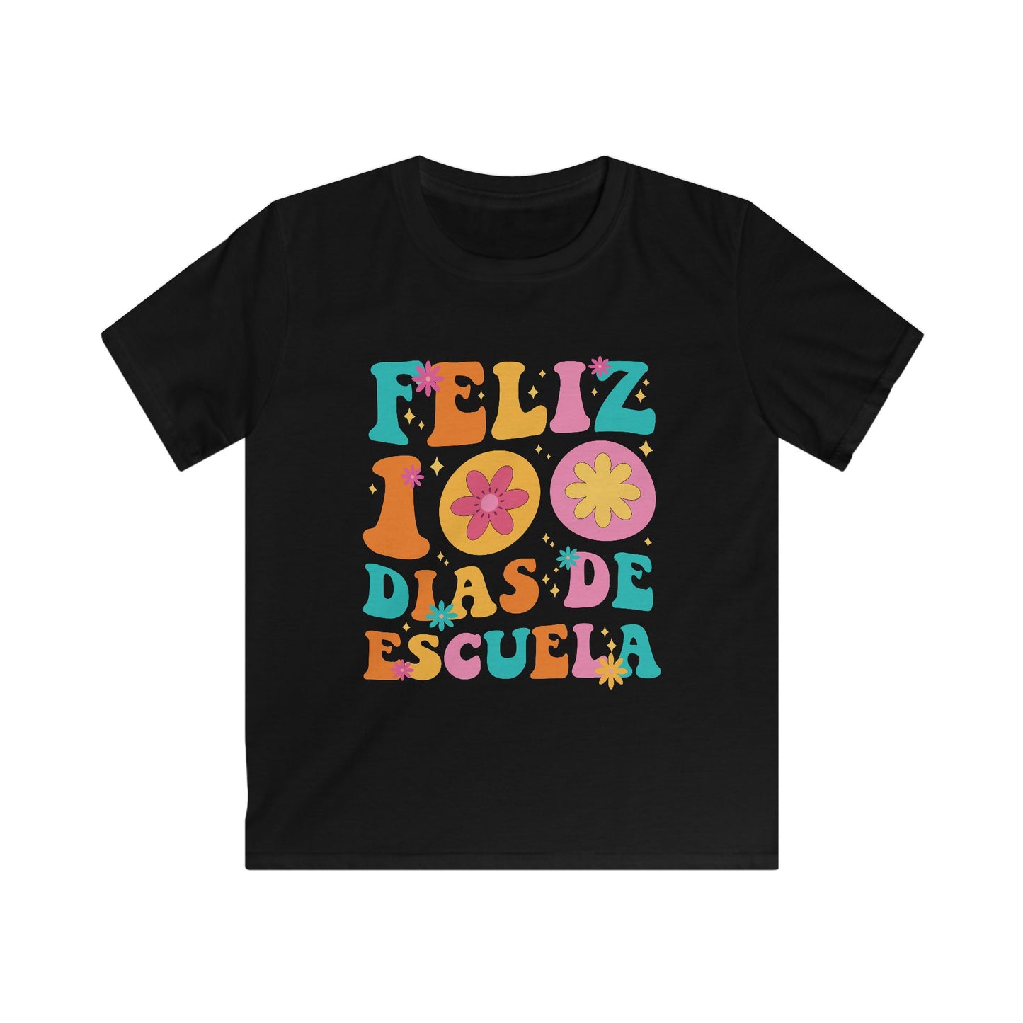 Funny Feliz 100 Diaz De Escuela 100th Day School Spanish Teacher T-Shirt For Men Women Kids