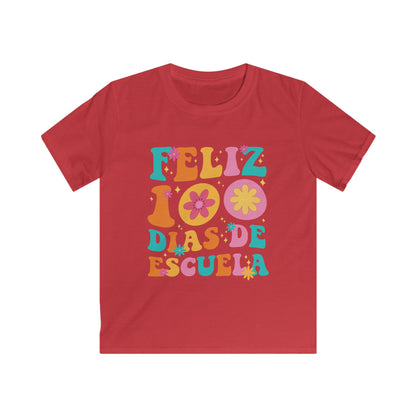 Funny Feliz 100 Diaz De Escuela 100th Day School Spanish Teacher T-Shirt For Men Women Kids
