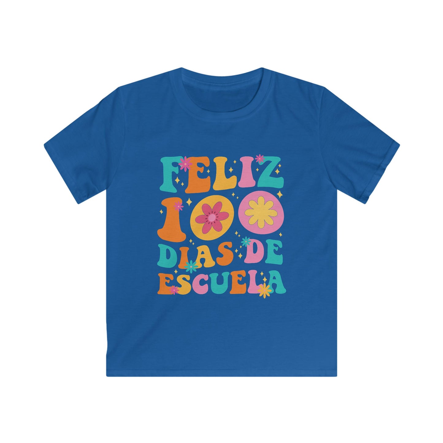 Funny Feliz 100 Diaz De Escuela 100th Day School Spanish Teacher T-Shirt For Men Women Kids