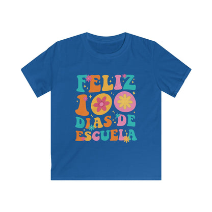 Funny Feliz 100 Diaz De Escuela 100th Day School Spanish Teacher T-Shirt For Men Women Kids