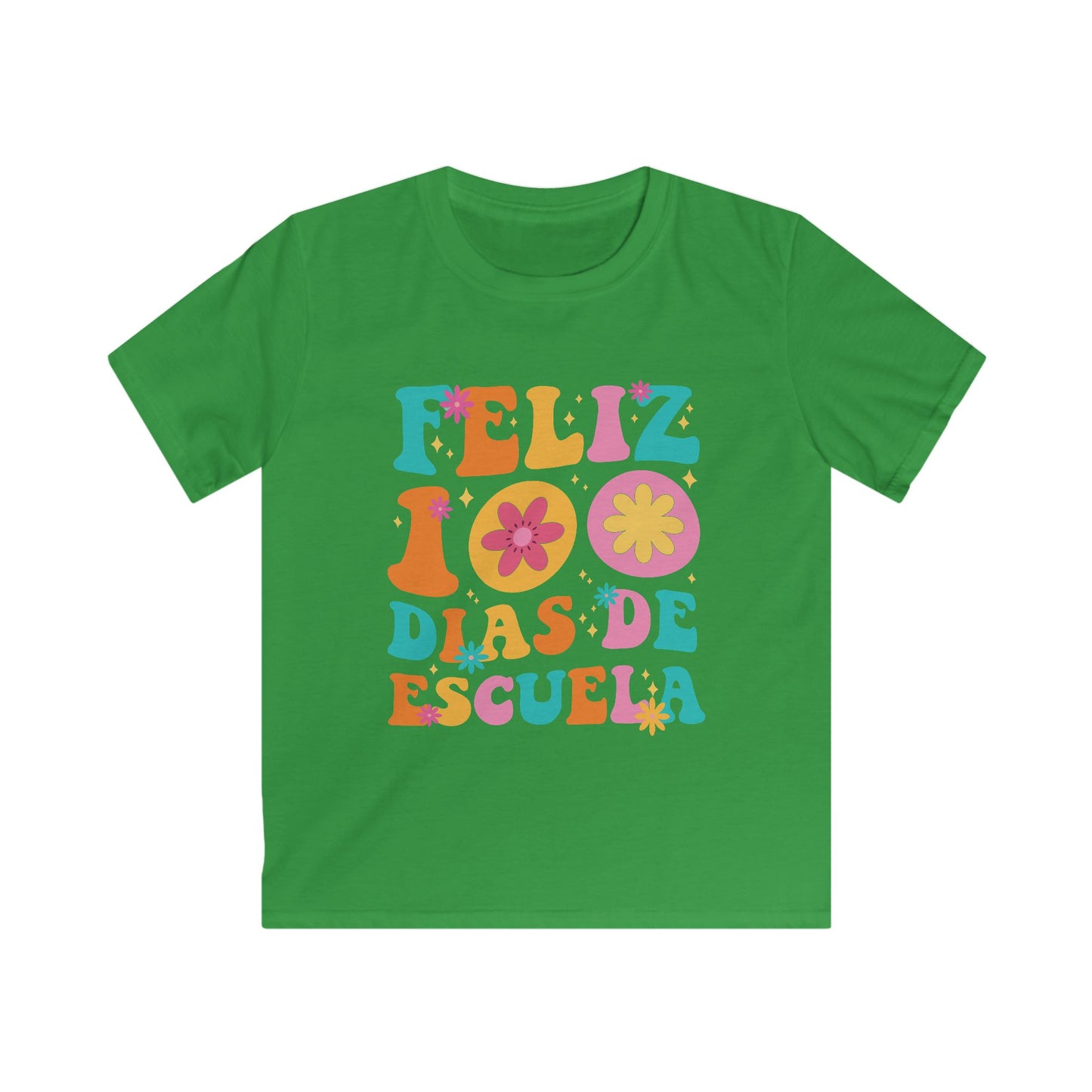 Funny Feliz 100 Diaz De Escuela 100th Day School Spanish Teacher T-Shirt For Men Women Kids
