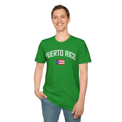 Puerto Rico Flag Retro Text T-Shirt