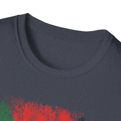 Distressed  Palestine Flag I love Palestine Gaza Vintage T-Shirt For Men T-Shirt