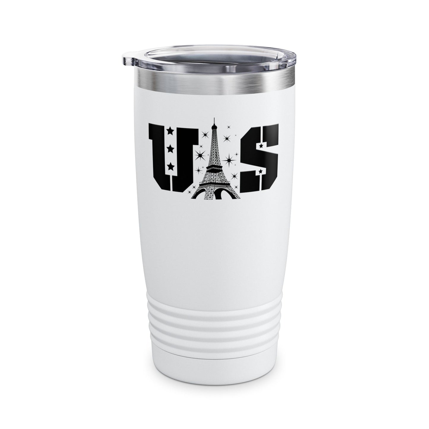 USA Eiffel Tower 2024 Summer Sports Patriotic Supporter Tumbler For Men Women Tumbler