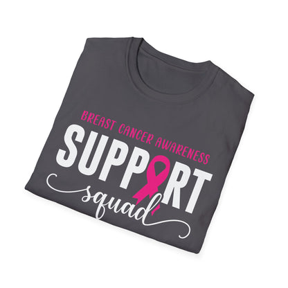 Breast Cancer Shirts Support Squad Tee Breast Cancer Awareness T-Shirt For Men Women