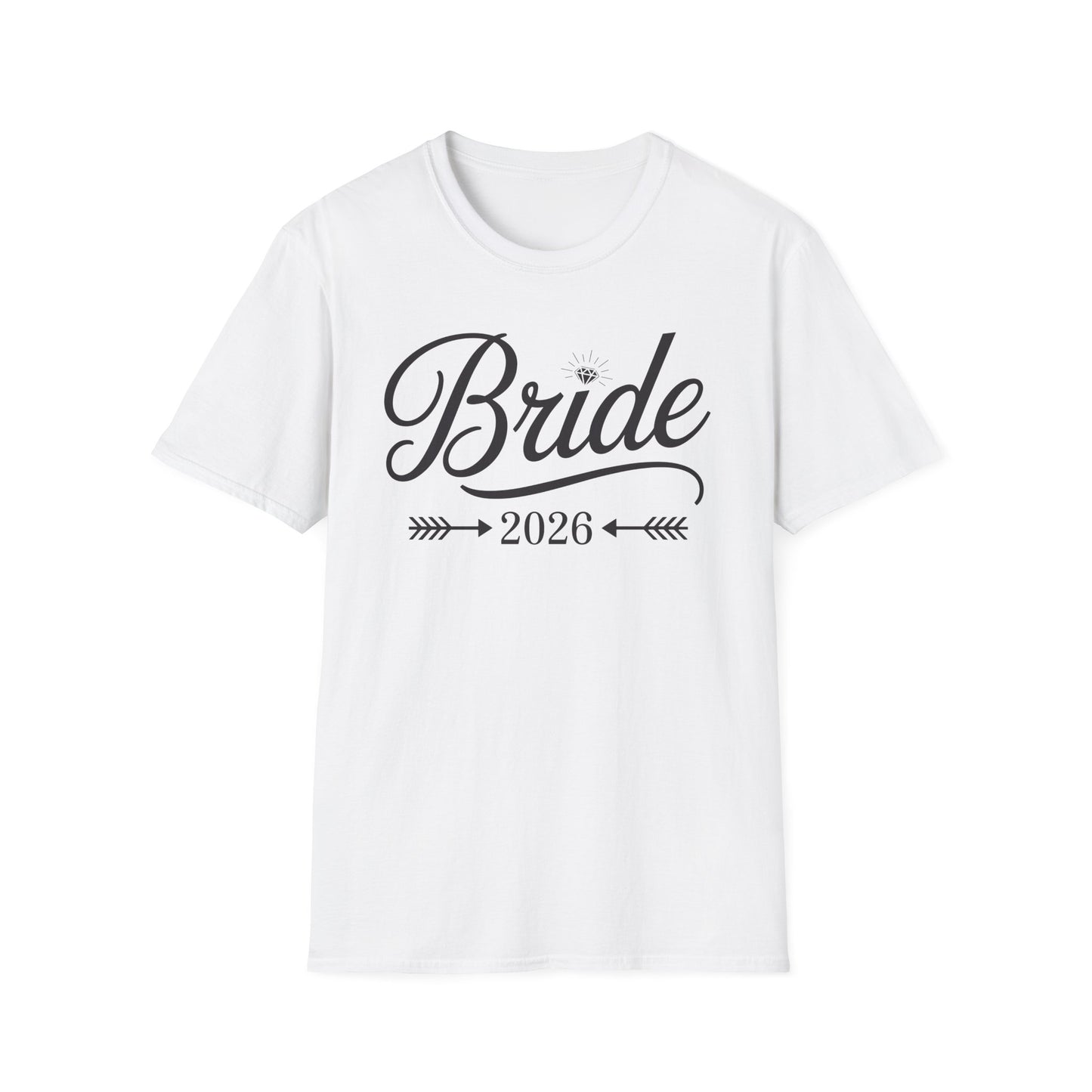 Bride Est 2026 Married Wedding Bridal Party Bachelorette T-Shirt For Women