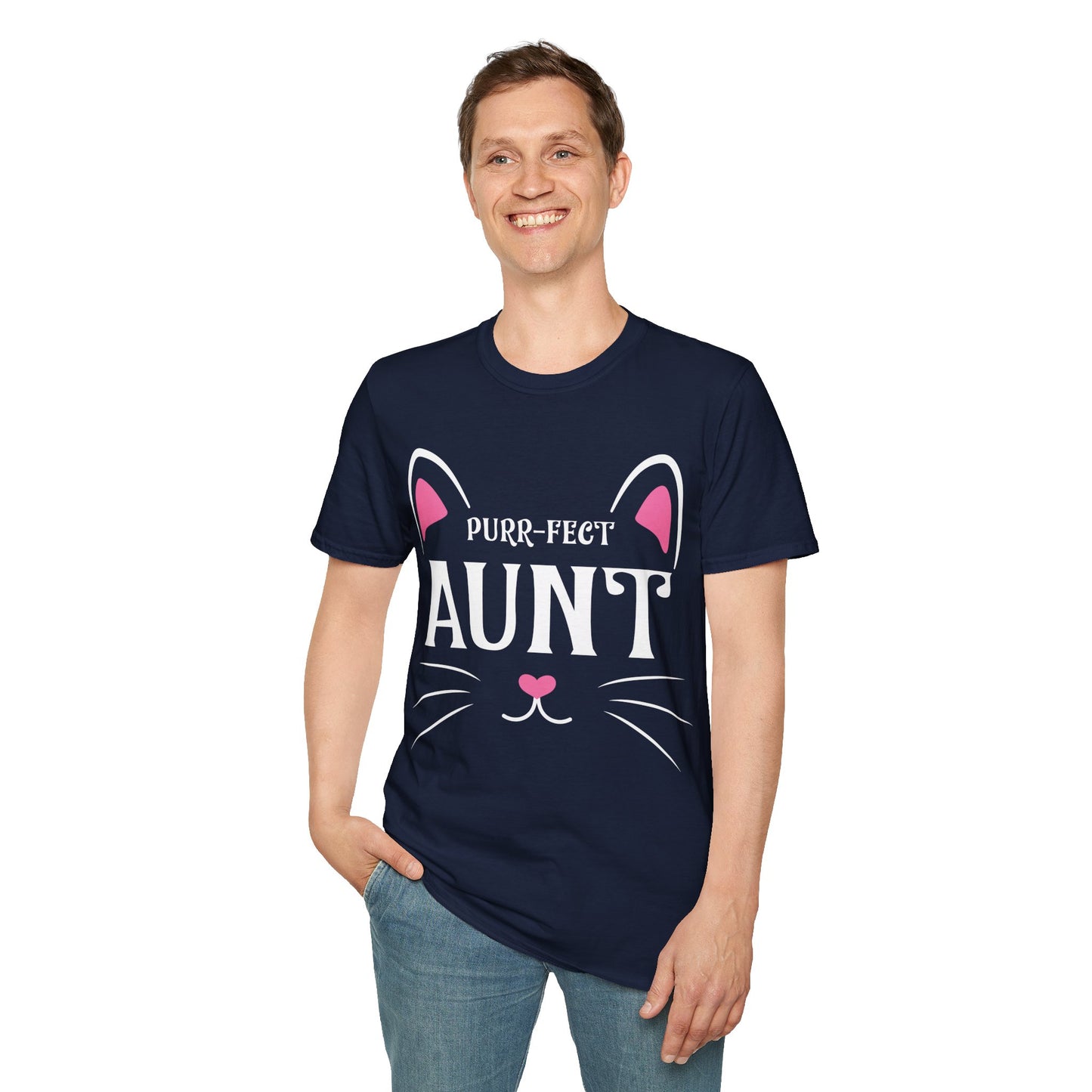 PURR-FECT Aunt Funny Cat Lover Cute Funny Kitten T Shirt Gift For Men Women T-Shirt