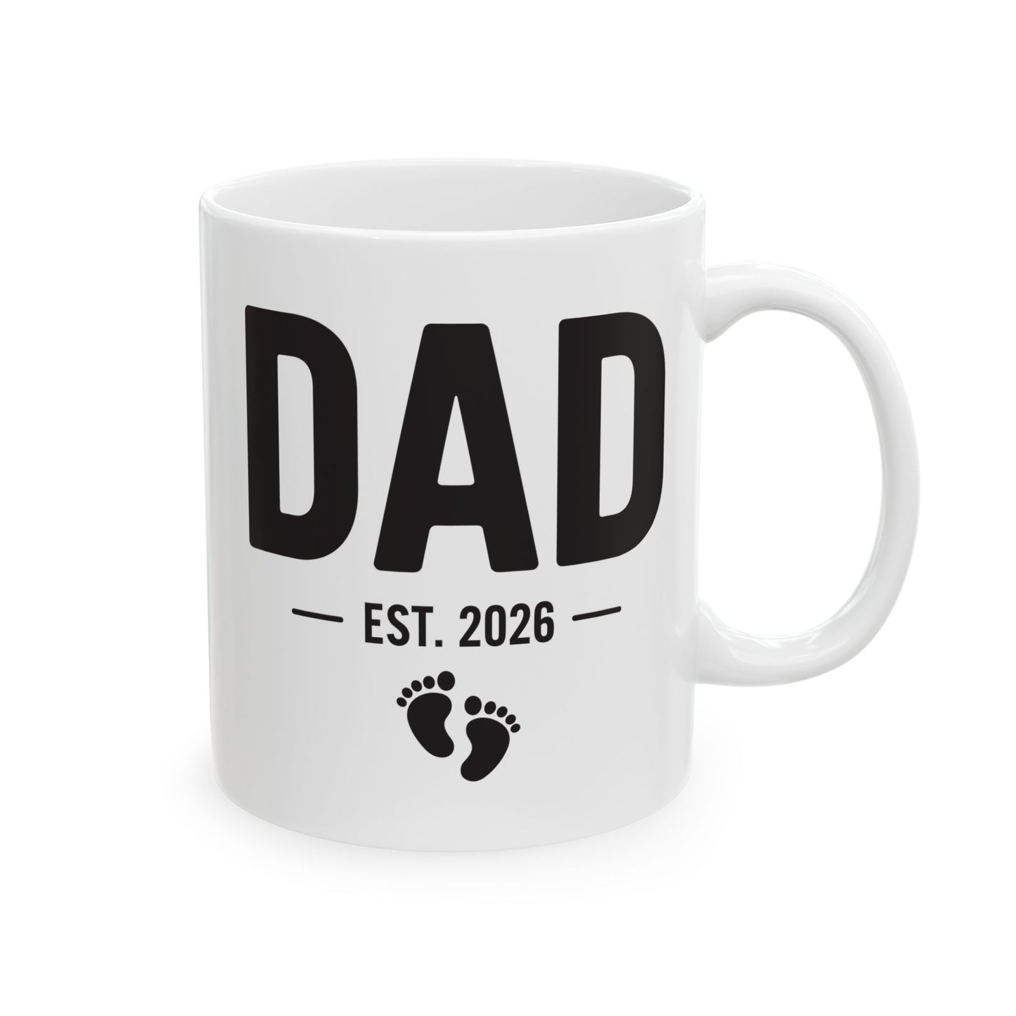 Funny Dad Est 2026 To Be Gifts First Time Dad New Daddy Coffee Mug For Men