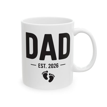 Funny Dad Est 2026 To Be Gifts First Time Dad New Daddy Coffee Mug For Men
