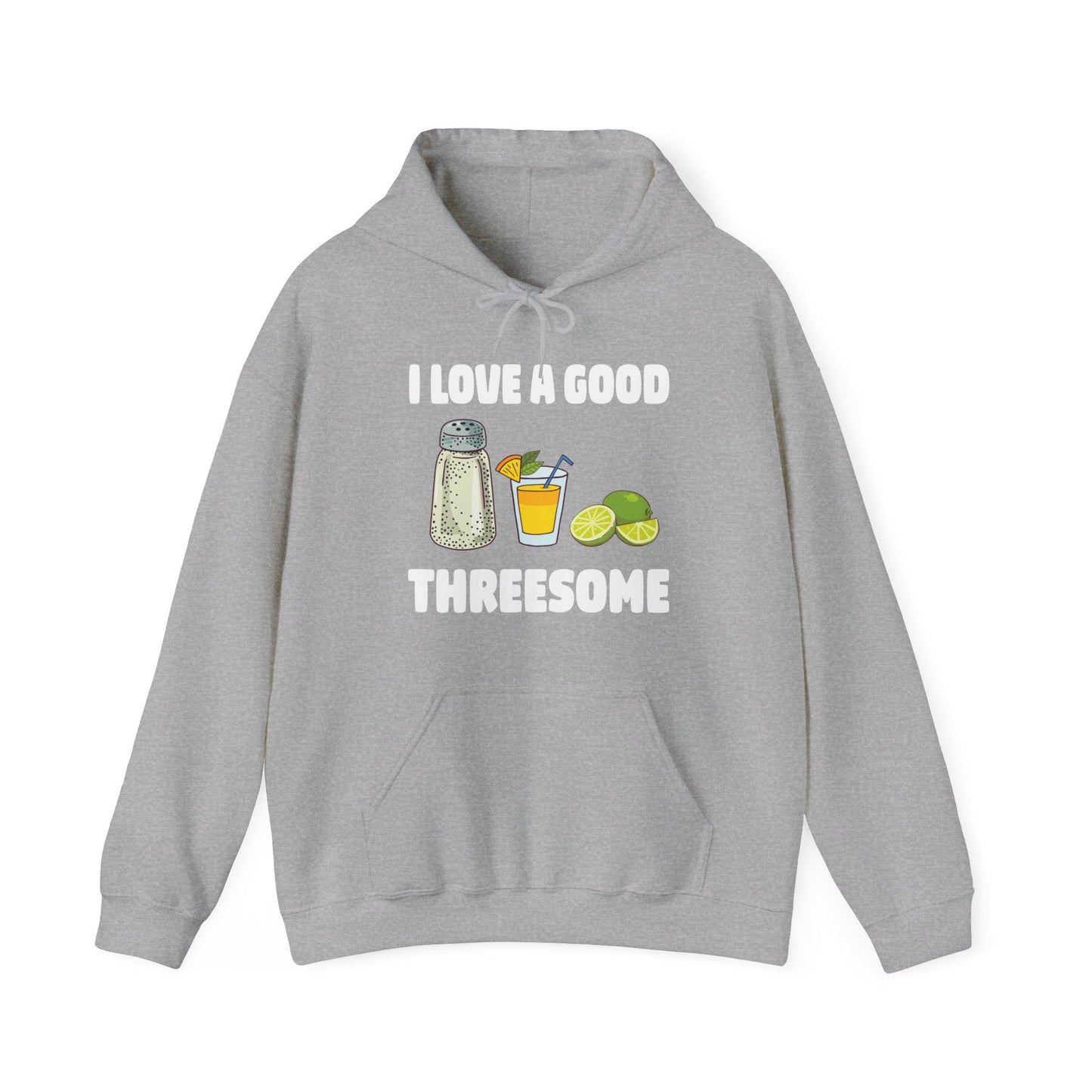 Funny Salt Lime Tequila Threesome Bartender Bar Drink Adult Humour Hoodie