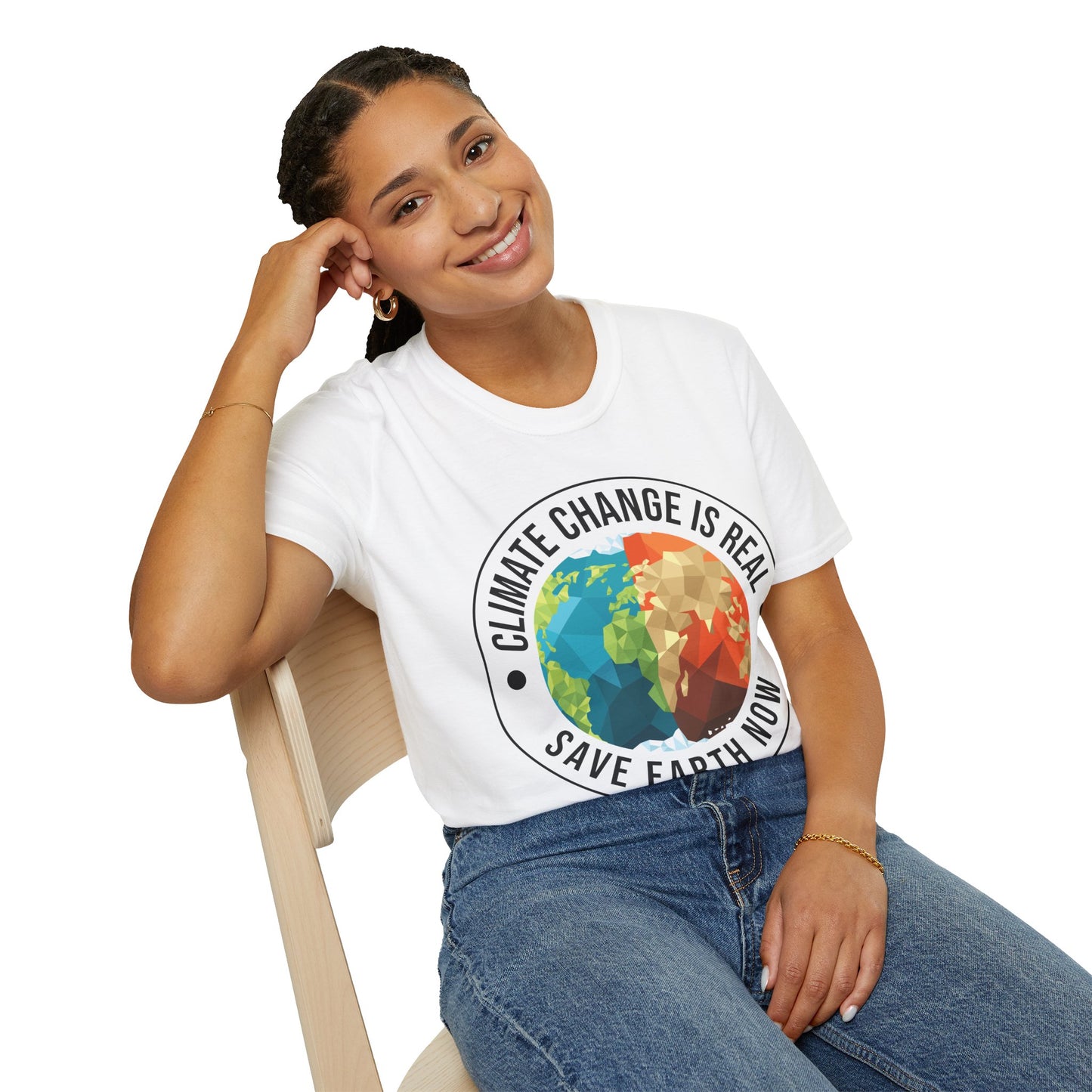 Climate Change Is Real Environmentalist Earth Advocate Save the Earth T-Shirt Men Women