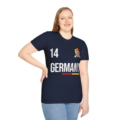 Germany Soccer Jersey Tee Flag Football Champions 2014 Gift T-Shirt