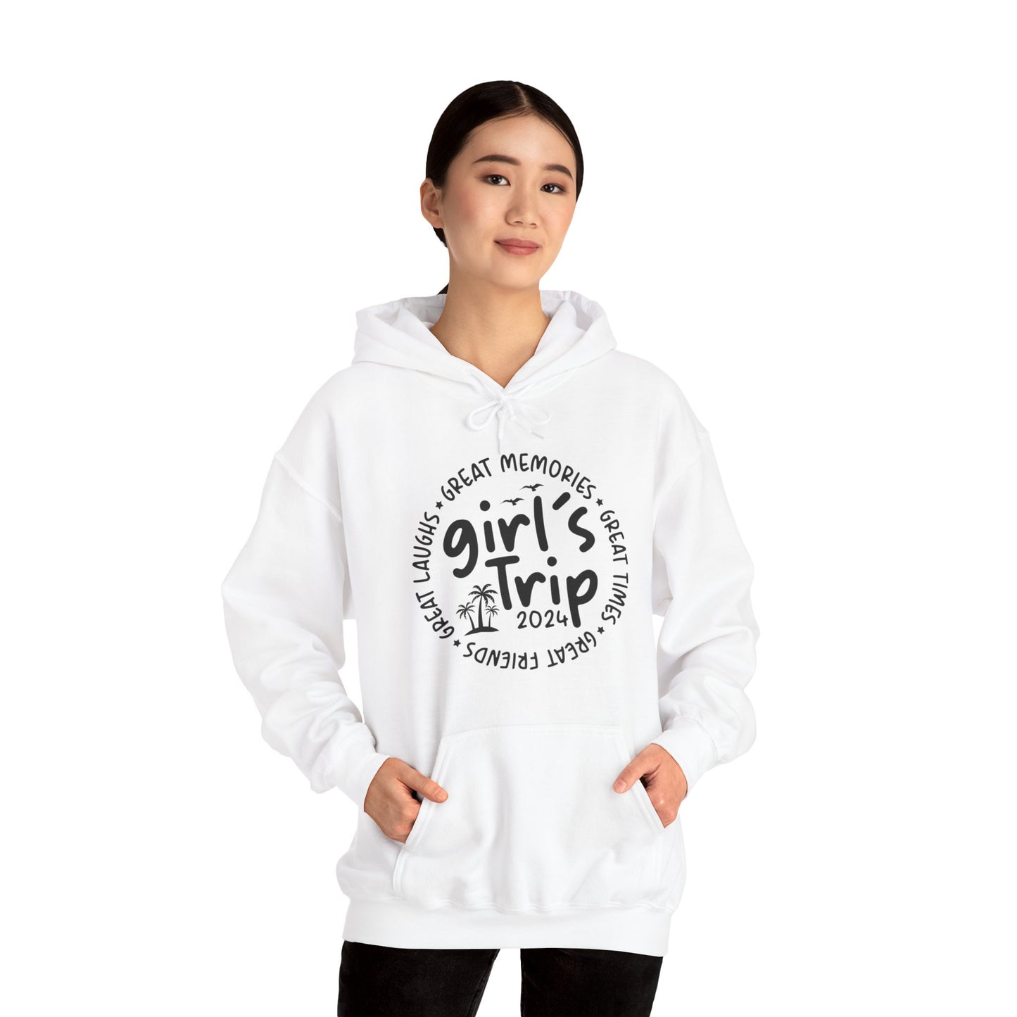 Girl's Trip 2024 Memories Friends Trip Matching Vacation Hoodie For Men Women Hoodie