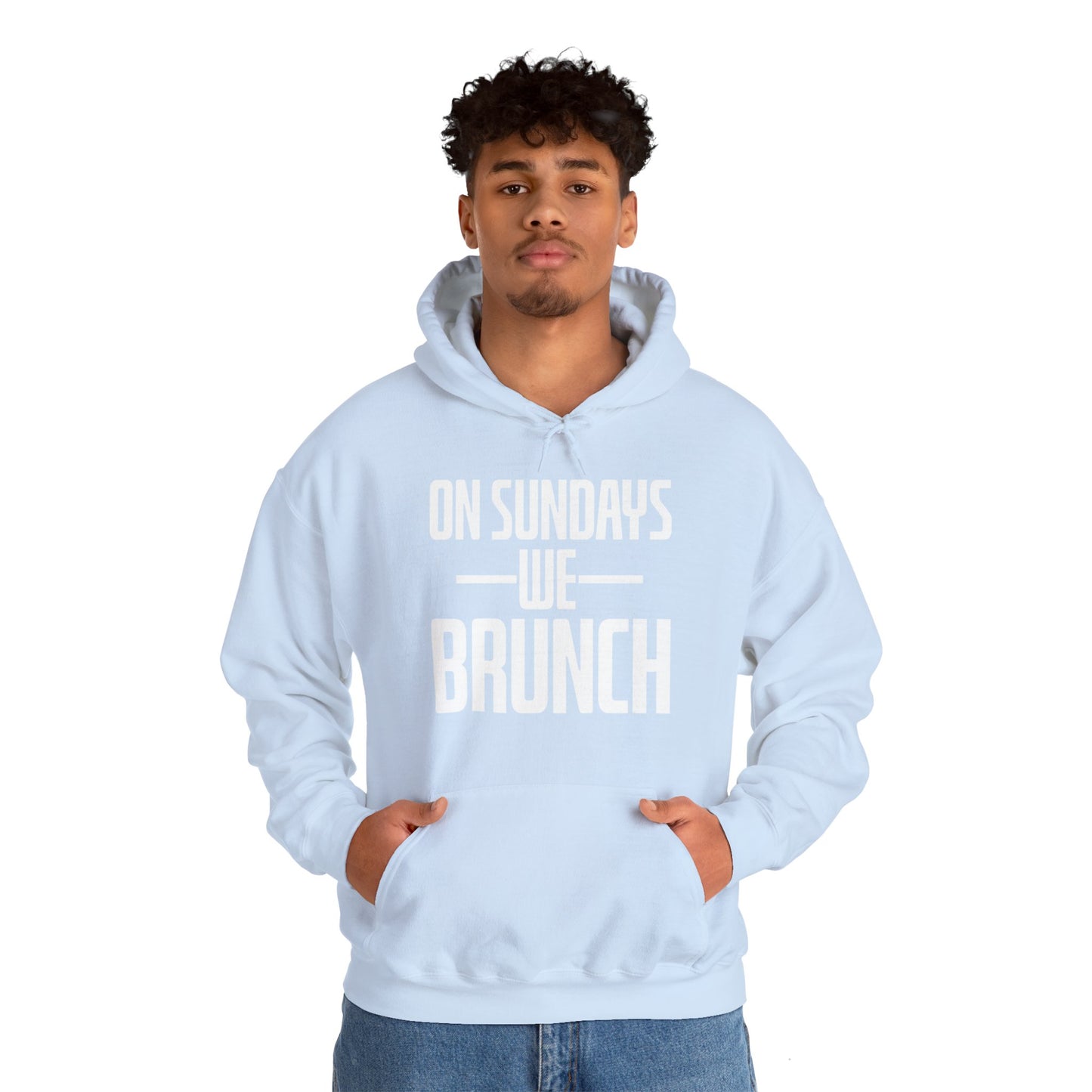 On Sundays We Brunch Friend Gift Sunday Weekend Hoodie  Men Women