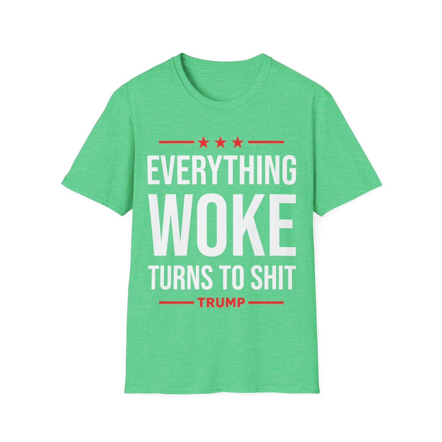 Funny Everything Woke Turns to Trump Anti Biden 45 Political T-Shirt Men Women