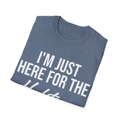 Funny I Am Just Here for The Halftime Show Football Gametime Gift T-Shirt Men