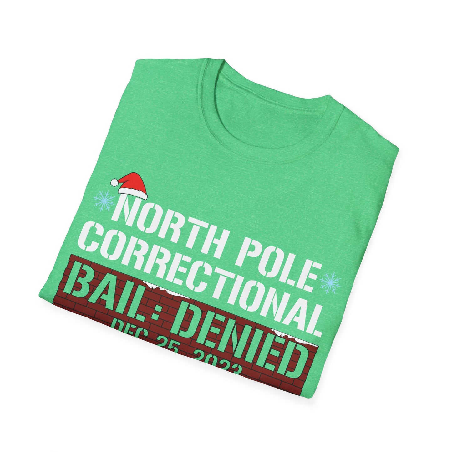 Funny North Pole Correctional Claimed To Be On The Nice List Christmas T-Shirt