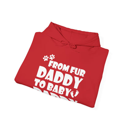 From Fur Daddy To Baby Daddy - Dog Dad Fathers Pregnancy Hoodie