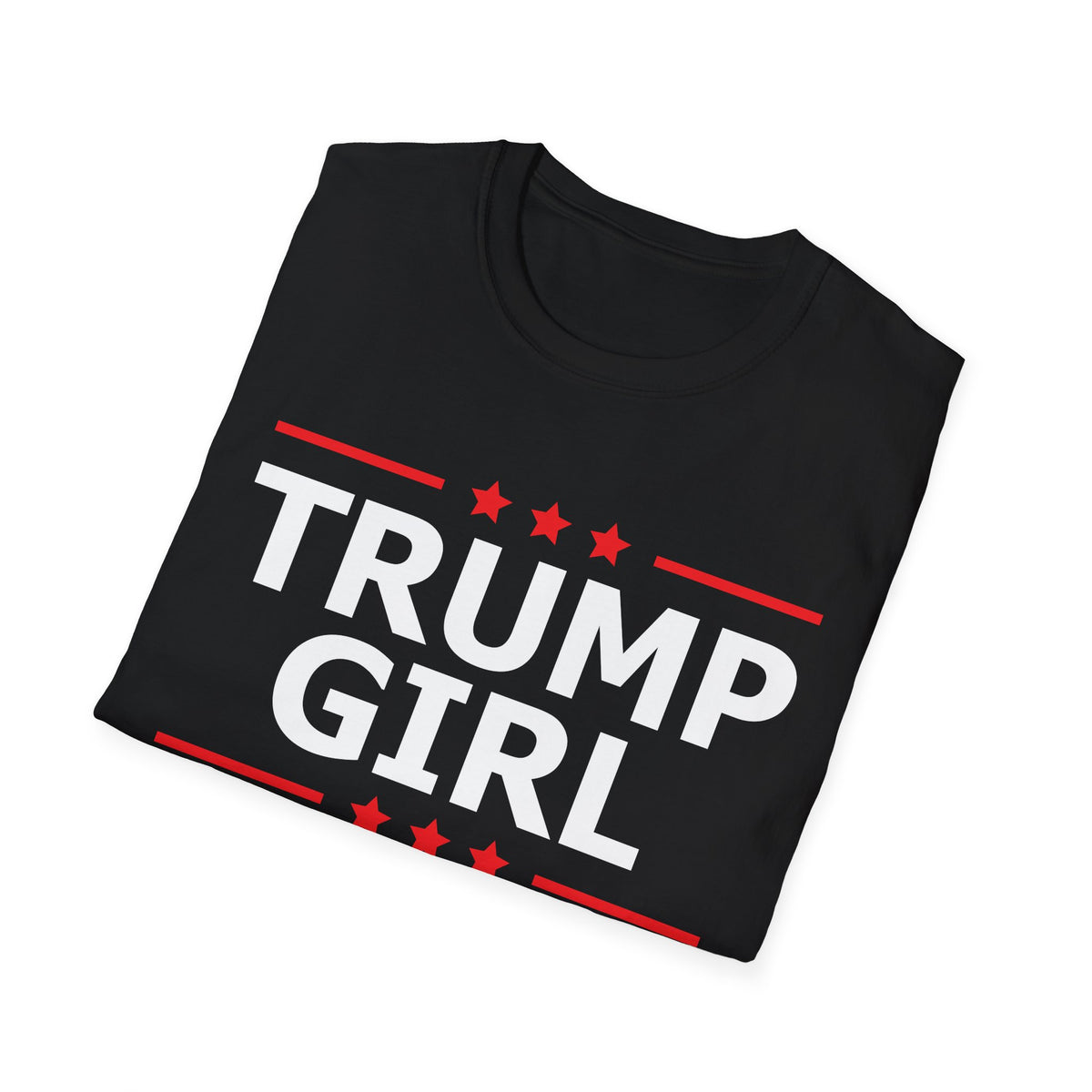 Cute Trump Girl Republican US Flag 2024 Vintage Vote T-Shirt