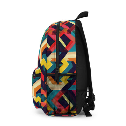 Geometric Illusion Pattern Backpacks For Men Women Kids School Travel, Capacity School Backpacks