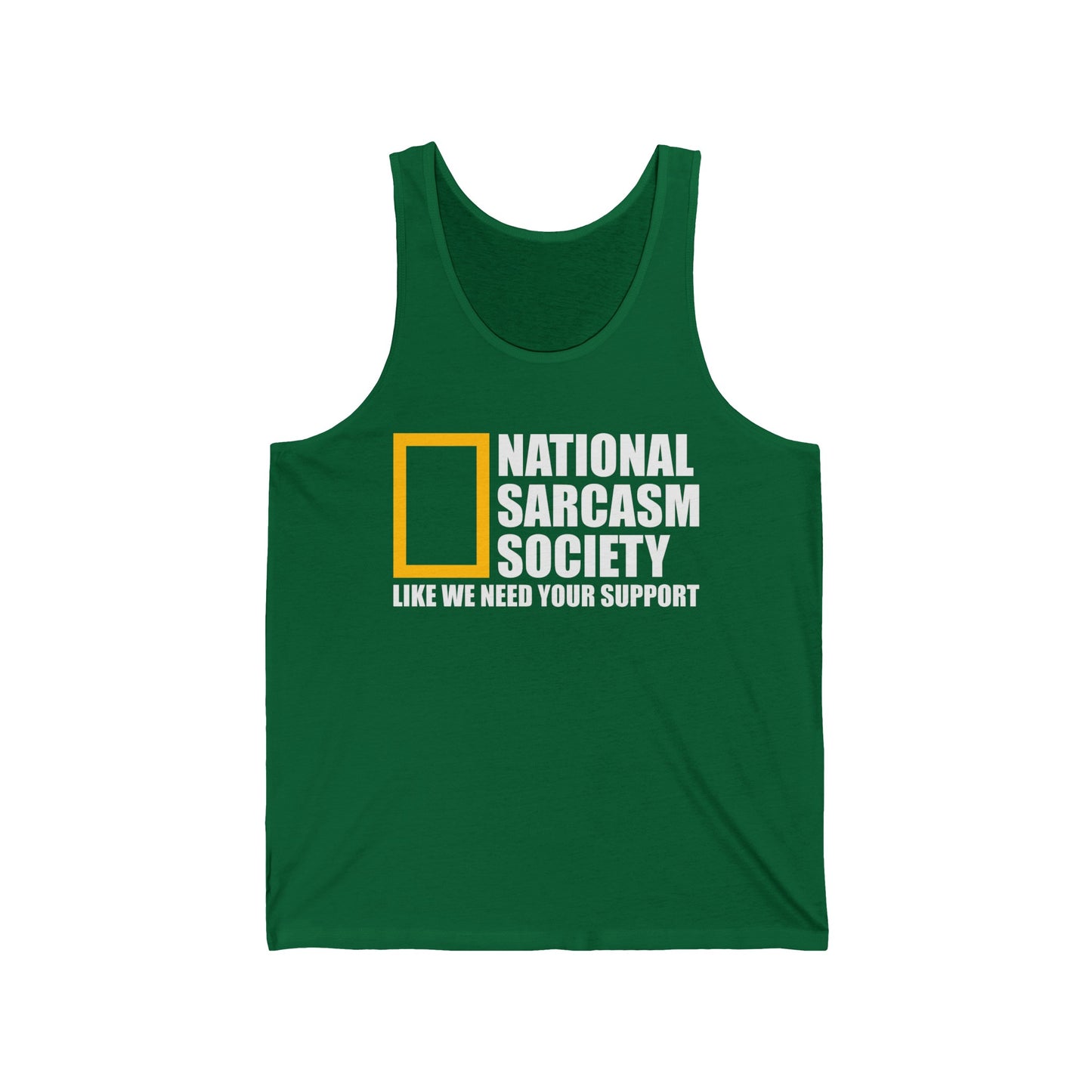 Funny National Sarcasm Society Sarcastic Tank Tops For Men Women