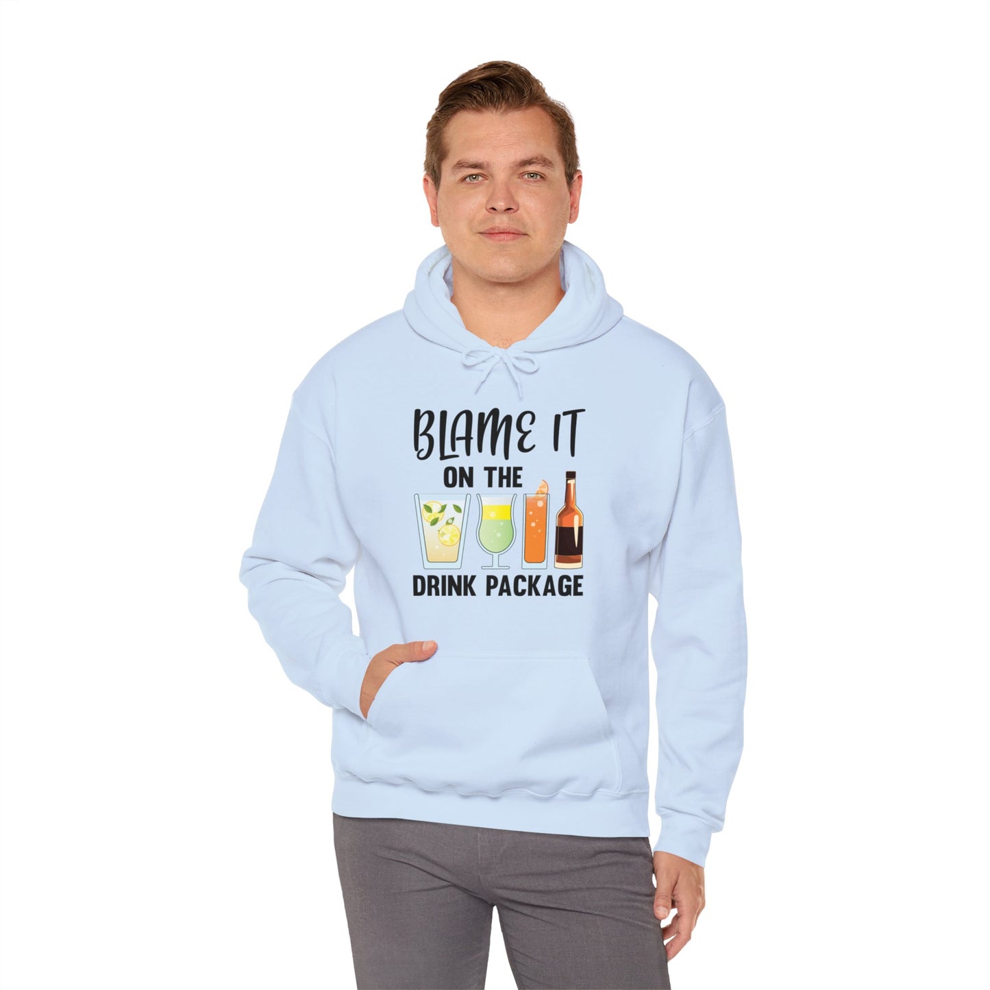 Blame It On The Drink Package Funny Cruise Hoodie For Men Women Hoodie