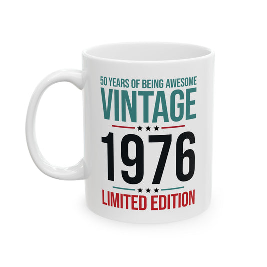 50 Year Old Gifts Vintage 1976 50 Years Awesome 50th Birthday Coffee Mug