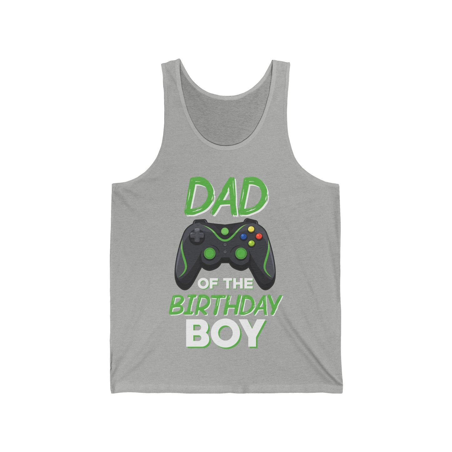 Dad of The Birthday Boy Video Gaming Gamer Birthday Party Tank Tops for Men