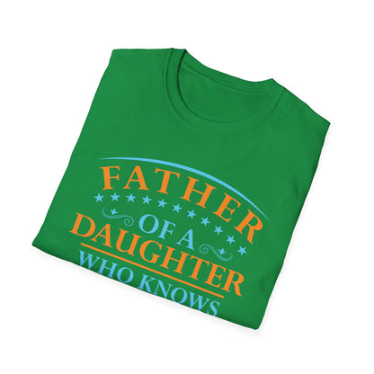 Funny Father Daughter Knows Everything Dad Fathers Day Vintage T-Shirt For Men Women T-Shirt