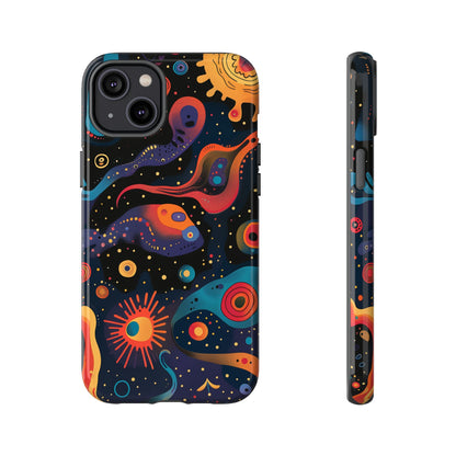 Space Oddity Pattern iPhone 13 14 15  16 Pro Max Plus Case Wireless Charging Compatible Tough Cases Protection, Magnetic Phone Case for iPhone Classic Series