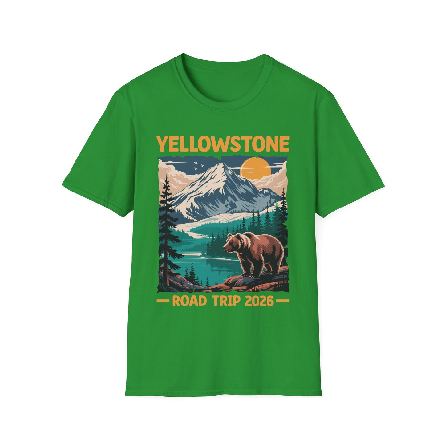 Yellowstone Road Trip 2026 Family National Park Outdoor T-Shirt For Men Women