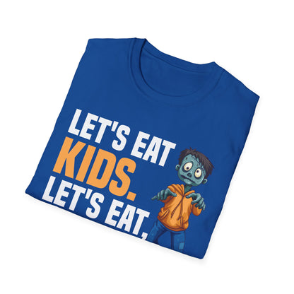 Funny Lets Eat Kids Humor Funny Halloween Teacher Grammar T-Shirt Men Women