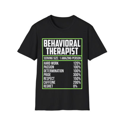 Behavioral Therapist Facts Analyst Behavior Tech SPED Teacher Autism T-Shirt