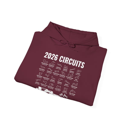 2026 Schedule Formula Racing Formula Car Retro Vintage Hoodie