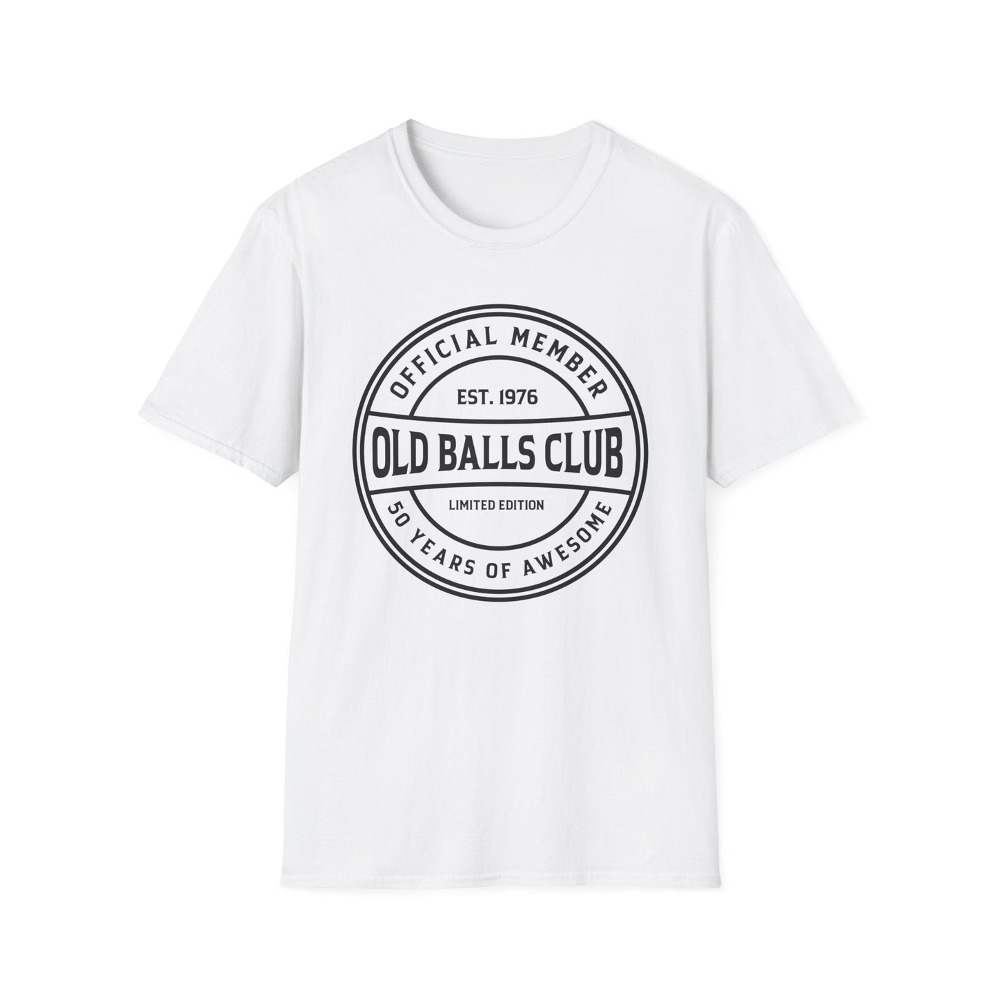 Mens Old Balls Club 50 Years Awesome Fifty 50th Birthday Fathers Day T-Shirt