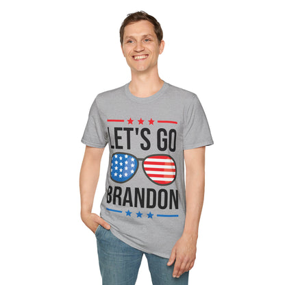 Vintage Old American  Lets Go Brandon Sunglasses T-Shirt Men Women