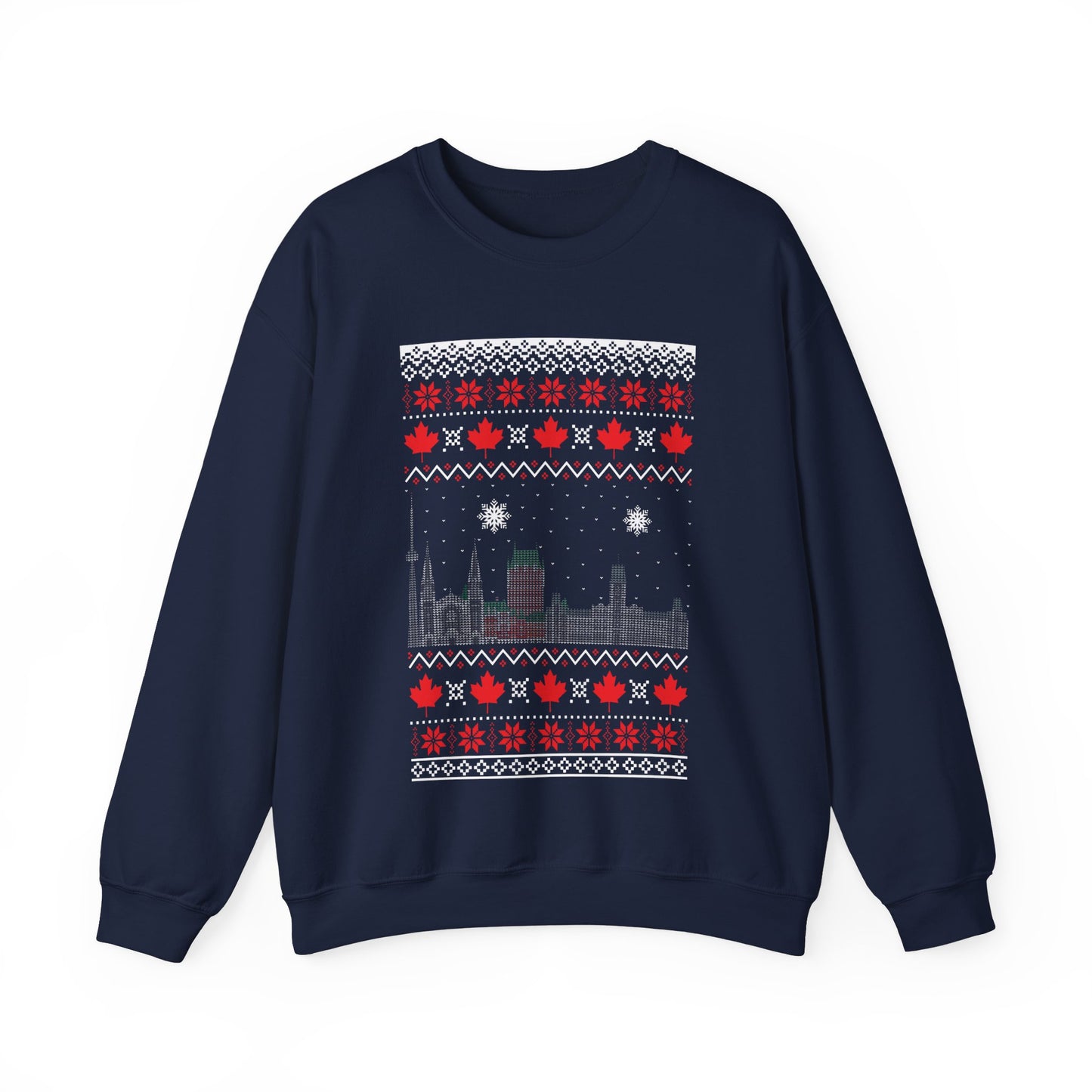 I Love Canada Christmas Santa Funny Ugly Christmas Jumper Sweatshirt Sweater