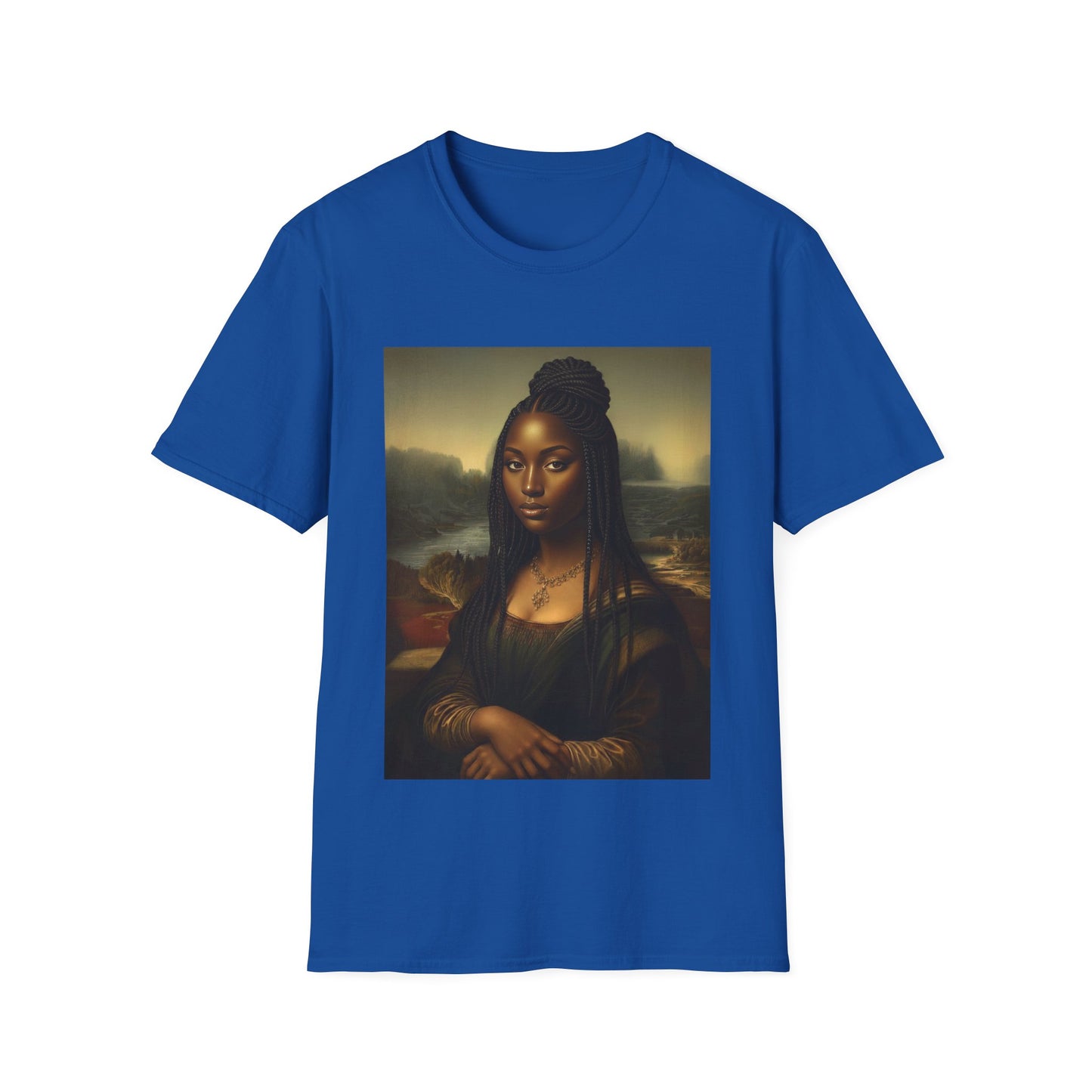 Black Mona Lisa African American Black History Month Funny T-Shirt