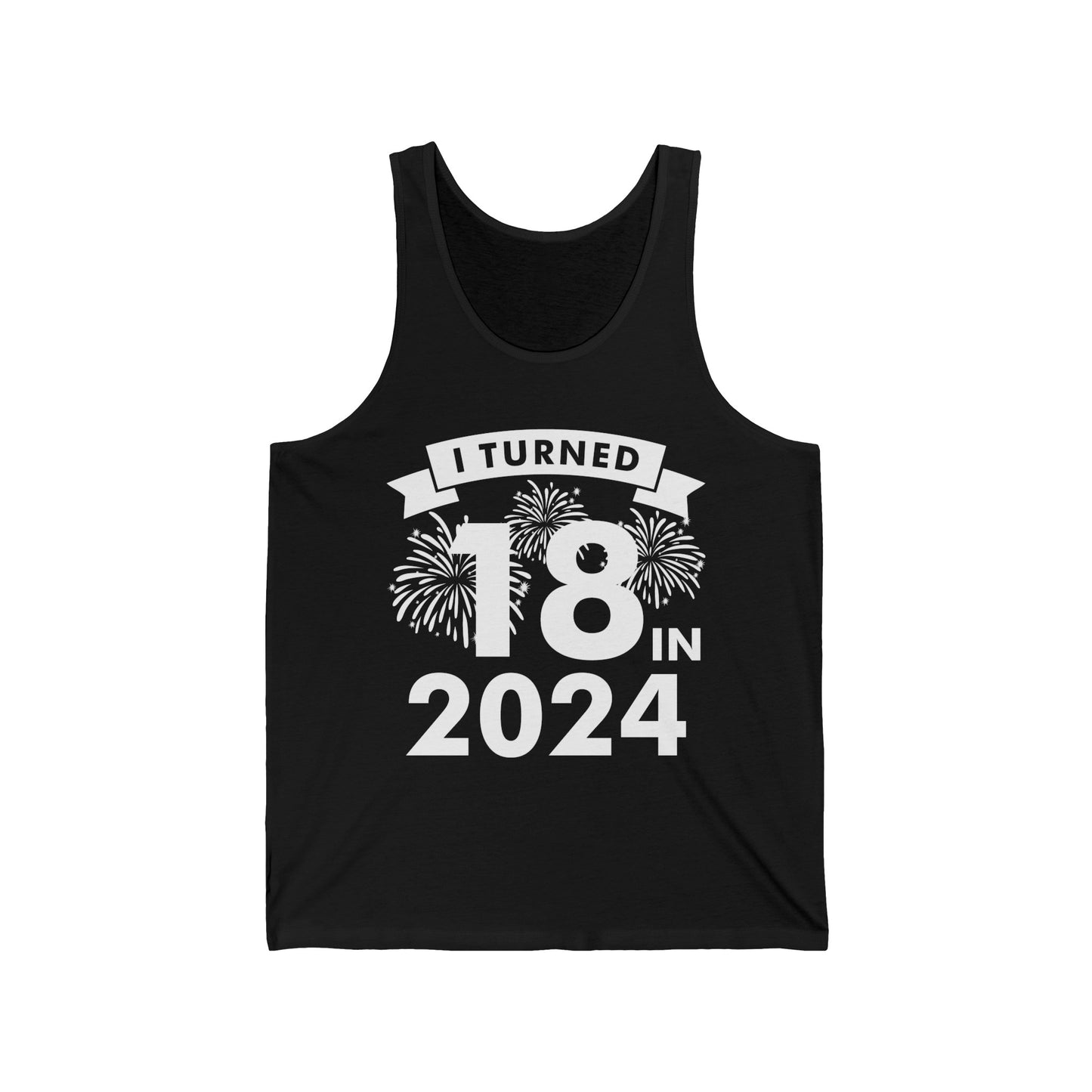 Funny I Turned 18 In 2024 18th Birthday Party Gift Tank Tops For Men Women