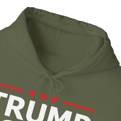 Cute Trump Girl Republican US Flag 2024 Vintage Vote Hoodie