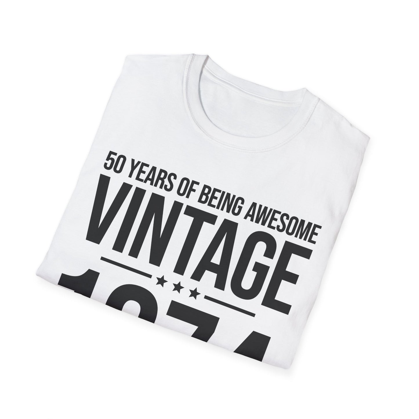 50 Year Old Gifts Vintage 1974 50 Years Awesome 50th Birthday T-Shirt