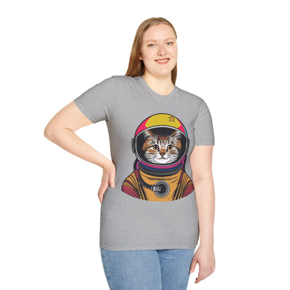 Funny Space Gifts Cat Mom Cat Dad Astronaut Space T-Shirt For Men Women Kids T-Shirt