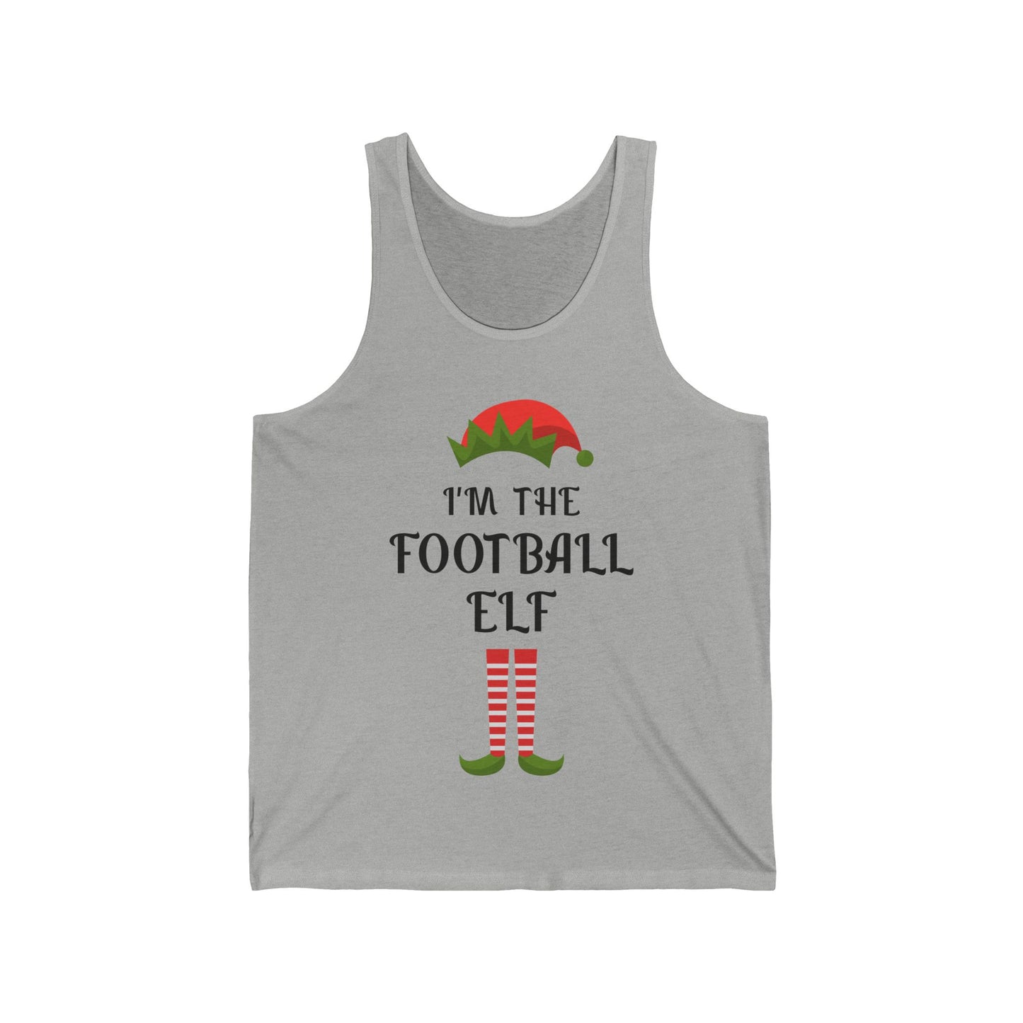Funny I Am The Football Elf Matching Family Christmas Gift Sport Tank Top
