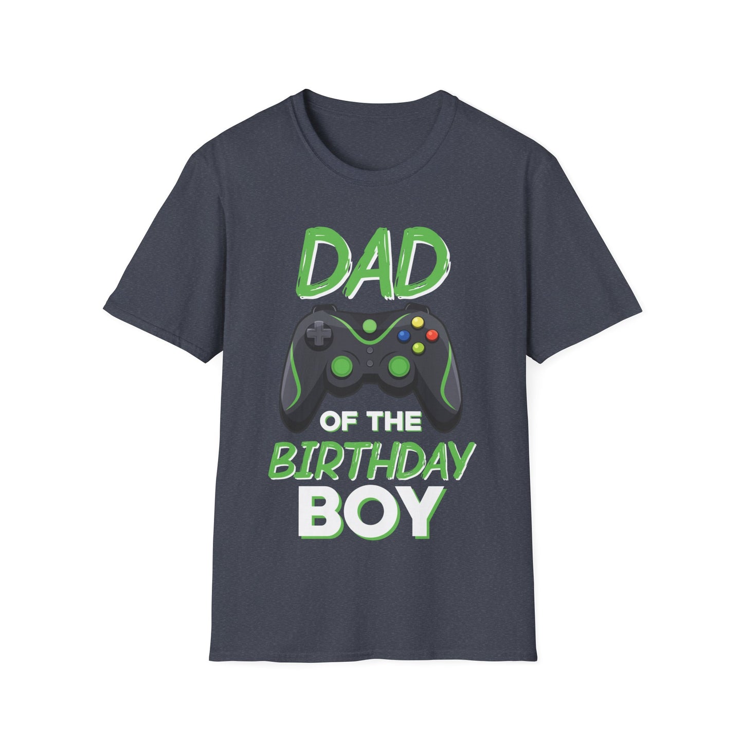 Dad of The Birthday Boy Video Gaming Gamer Birthday Party T-Shirt for Men