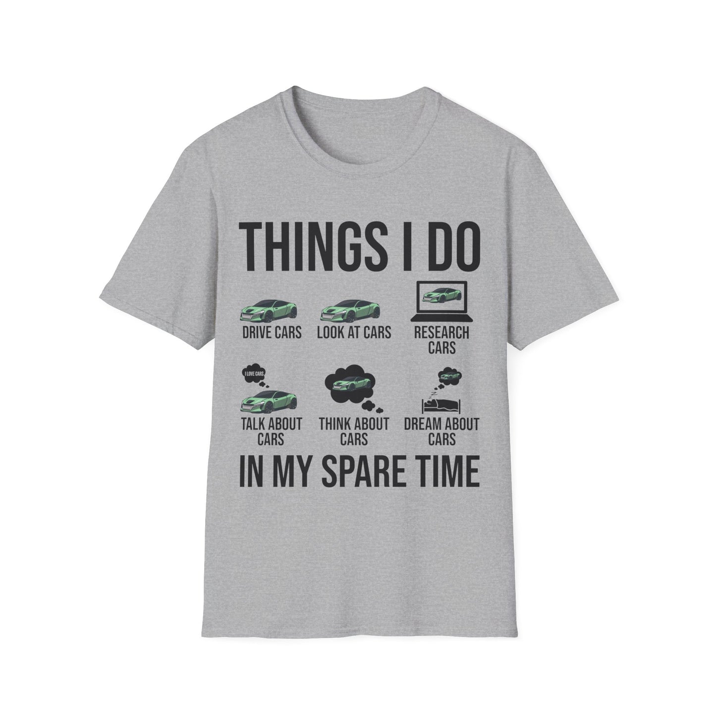 Things I Do In My Spare Time Funny Car Enthusiast Car Lover T-Shirt Men Women