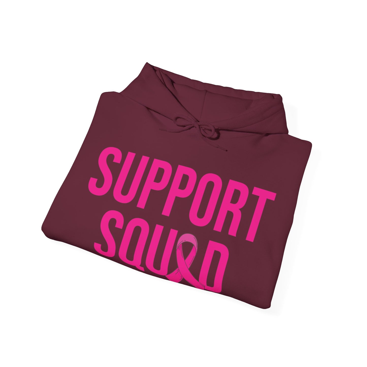 Support Squad Breast Cancer Warrior Awareness October Pink Hoodie