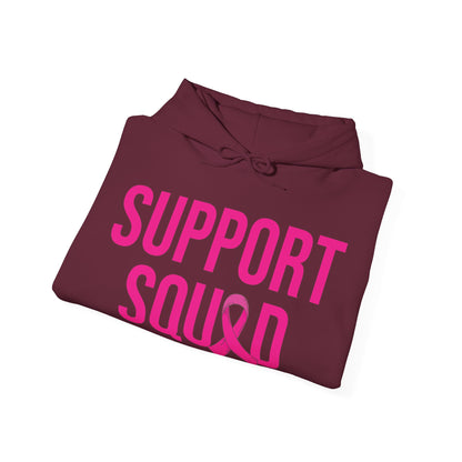 Support Squad Breast Cancer Warrior Awareness October Pink Hoodie