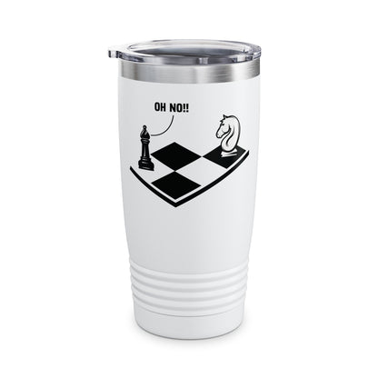 Funny Oh No Knight To Pawn Chess Player Gift Idea Board Game Tumbler For Men Women Tumbler